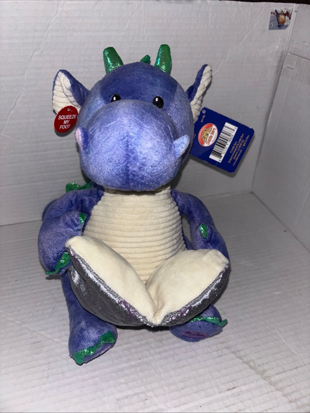 Cuddle Barn “Dalton the Storytelling Dragon” Interactive Animated Plush Toy New